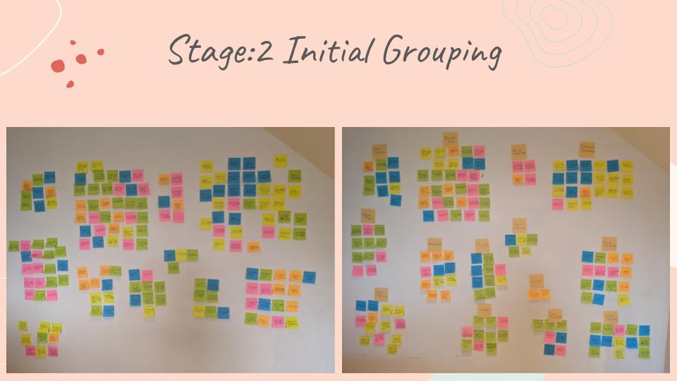 Stage 2 - Initial Grouping