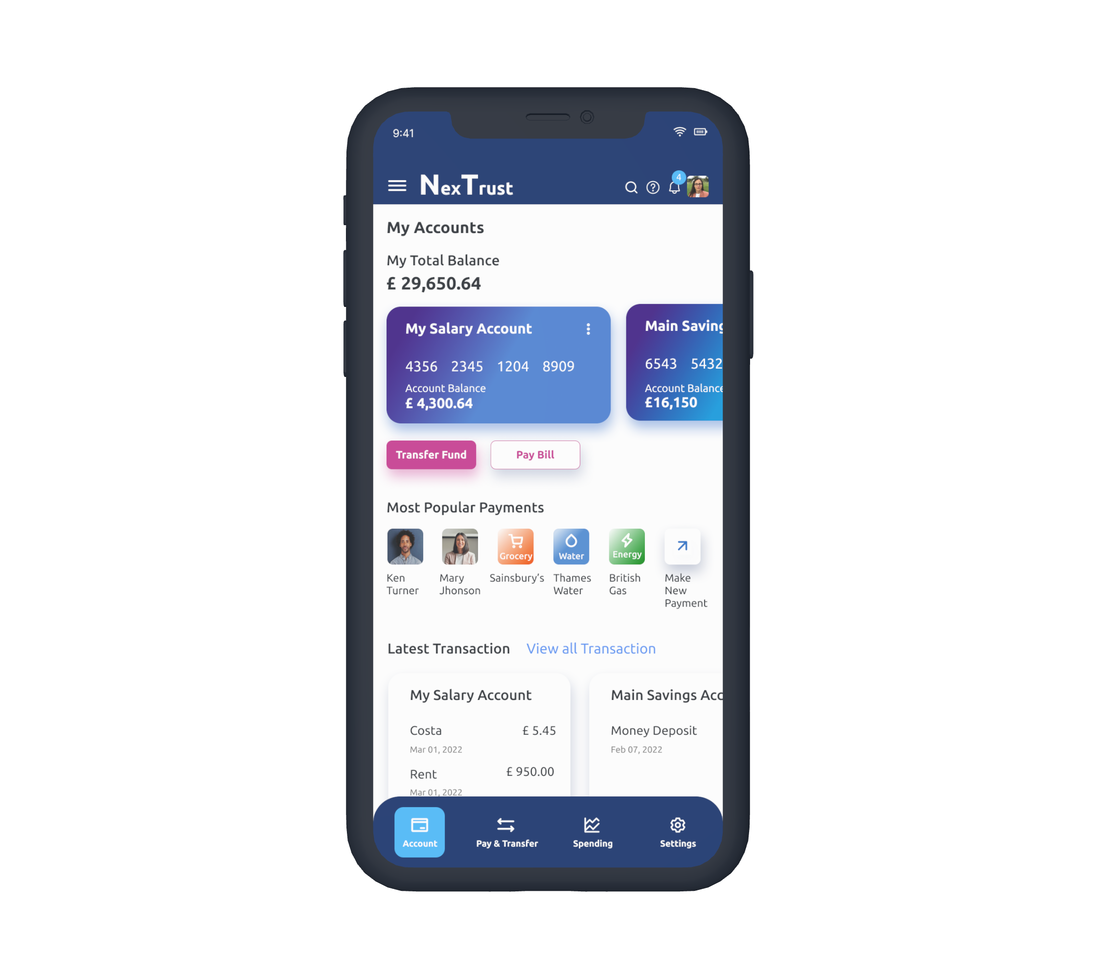 Mobile - Home Screen