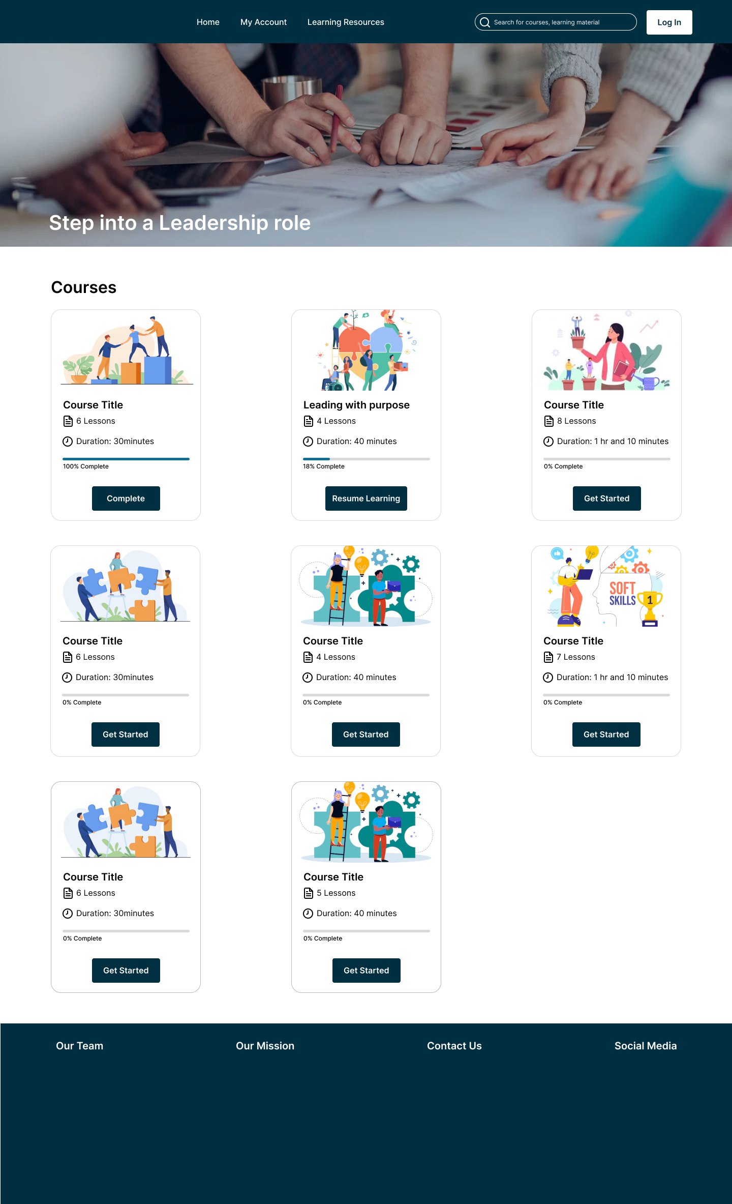 Volunteer Experience - Dashboard